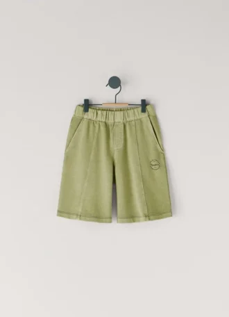 Pantalones cortos de felpa con logotipo estampado