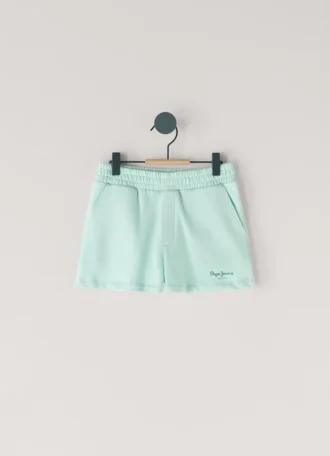 Pantalones cortos de felpa con logotipo estampado