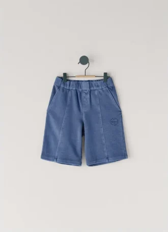 Pantalones cortos de felpa con logotipo estampado