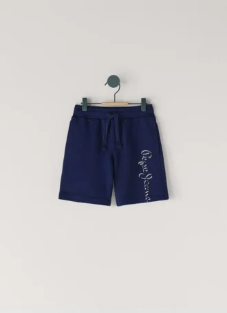 Pantalones cortos de felpa con logotipo estampado