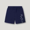 Pantalones cortos de felpa con logotipo estampado