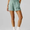 Pantalones cortos de jersey de corte holgado Pantalones cortos de jersey de corte holgado