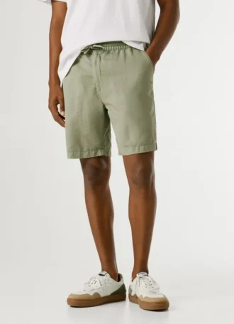 Pantalones cortos de lino de corte holgado