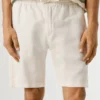 Pantalones cortos de lino de corte holgado