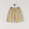 Pantalones cortos de popelín con cintura ajustable