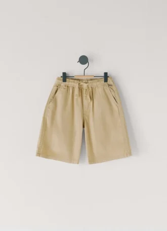 Pantalones cortos de popelín con cintura ajustable