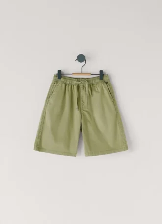 Pantalones cortos de popelín con cintura ajustable