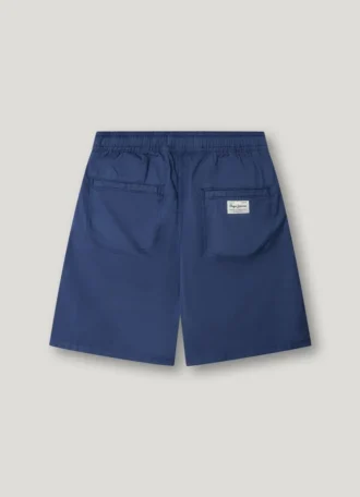 Pantalones cortos de popelín con cintura ajustable