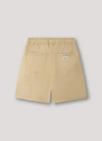 Pantalones cortos de popelín con cintura ajustable