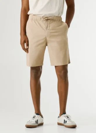 Pantalones cortos de popelín de corte holgado