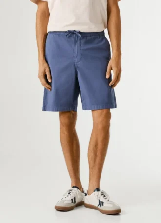 Pantalones cortos de popelín de corte holgado