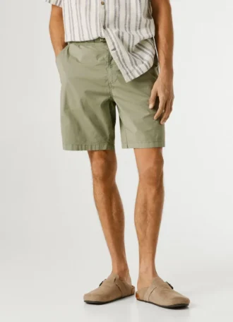 Pantalones cortos de popelín de corte holgado