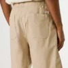 Pantalones cortos de popelín de corte holgado