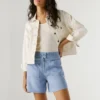 Pantalones cortos de sarga con cintura tipo paperbag