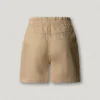 Pantalones cortos de sarga con cintura tipo paperbag