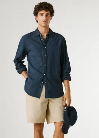 Pantalones cortos de sarga de corte holgado