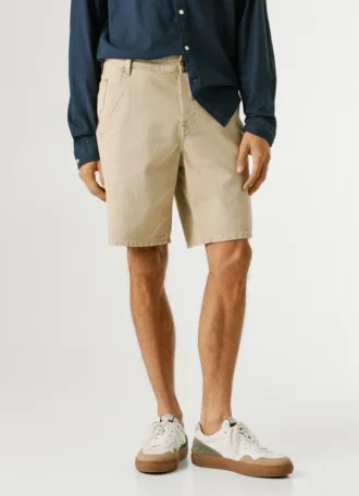 Pantalones cortos de sarga de corte holgado