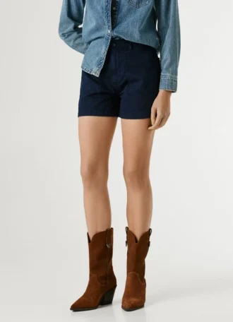 Pantalones cortos de sarga elástica