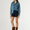 Pantalones cortos de sarga elástica Pantalones cortos de sarga elástica