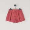 Pantalones cortos de sarga teñidos en prenda