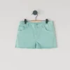 Pantalones cortos de sarga teñidos en prenda
