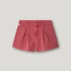 Pantalones cortos de sarga teñidos en prenda