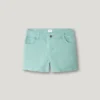 Pantalones cortos de sarga teñidos en prenda