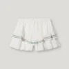 Pantalones cortos fluidos con detalles bordados