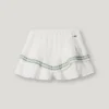 Pantalones cortos fluidos con detalles bordados