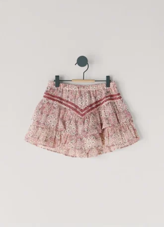 Pantalones cortos fluidos con estampado floral