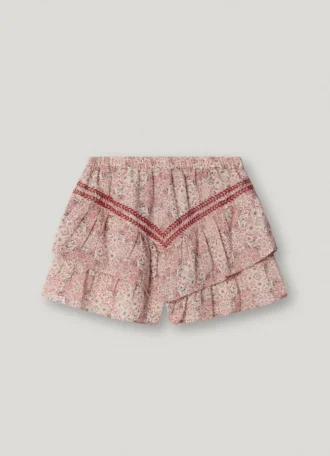 Pantalones cortos fluidos con estampado floral