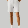 Pantalones cortos tipo bermuda de felpa de corte ajustado Pantalones cortos tipo bermuda de felpa de corte ajustado