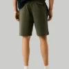 Pantalones cortos tipo bermuda de felpa de corte ajustado Pantalones cortos tipo bermuda de felpa de corte ajustado