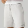 Pantalones cortos tipo bermuda de felpa de corte ajustado Pantalones cortos tipo bermuda de felpa de corte ajustado