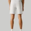 Pantalones cortos tipo bermuda de felpa de corte ajustado Pantalones cortos tipo bermuda de felpa de corte ajustado