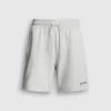 Pantalones cortos tipo bermuda de felpa de corte ajustado Pantalones cortos tipo bermuda de felpa de corte ajustado
