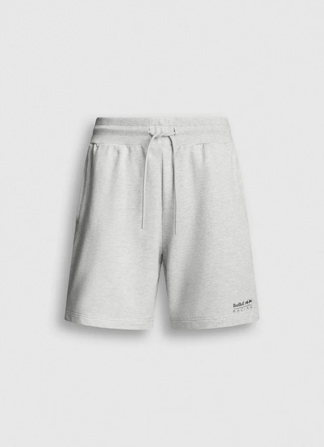 Pantalones cortos tipo bermuda de felpa de corte ajustado Pantalones cortos tipo bermuda de felpa de corte ajustado