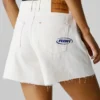 Pantalones cortos vaqueros de corte acampanado Pantalones cortos vaqueros de corte acampanado