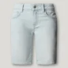 Pantalones cortos vaqueros de corte ajustado Pantalones cortos vaqueros de corte ajustado