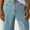 Pantalones cortos vaqueros de corte holgado Pantalones cortos vaqueros de corte holgado