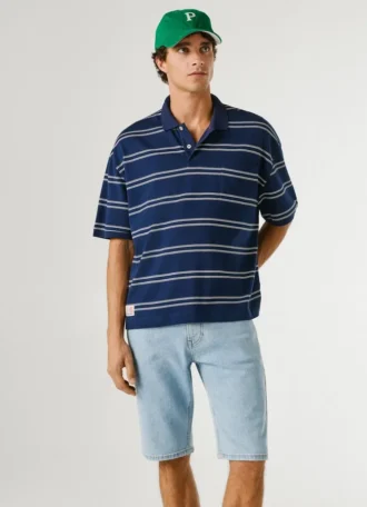 Pantalones cortos vaqueros de corte recto