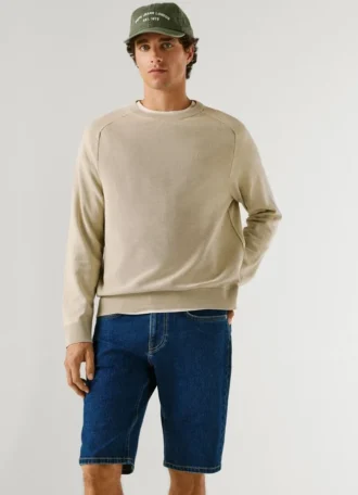 Pantalones cortos vaqueros de corte recto