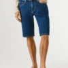 Pantalones cortos vaqueros de corte recto Pantalones cortos vaqueros de corte recto