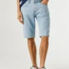 Pantalones cortos vaqueros de corte recto Pantalones cortos vaqueros de corte recto