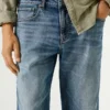 Pantalones cortos vaqueros de corte recto Pantalones cortos vaqueros de corte recto