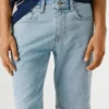 Pantalones cortos vaqueros de corte recto Pantalones cortos vaqueros de corte recto