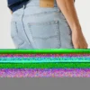 Pantalones cortos vaqueros de corte recto Pantalones cortos vaqueros de corte recto