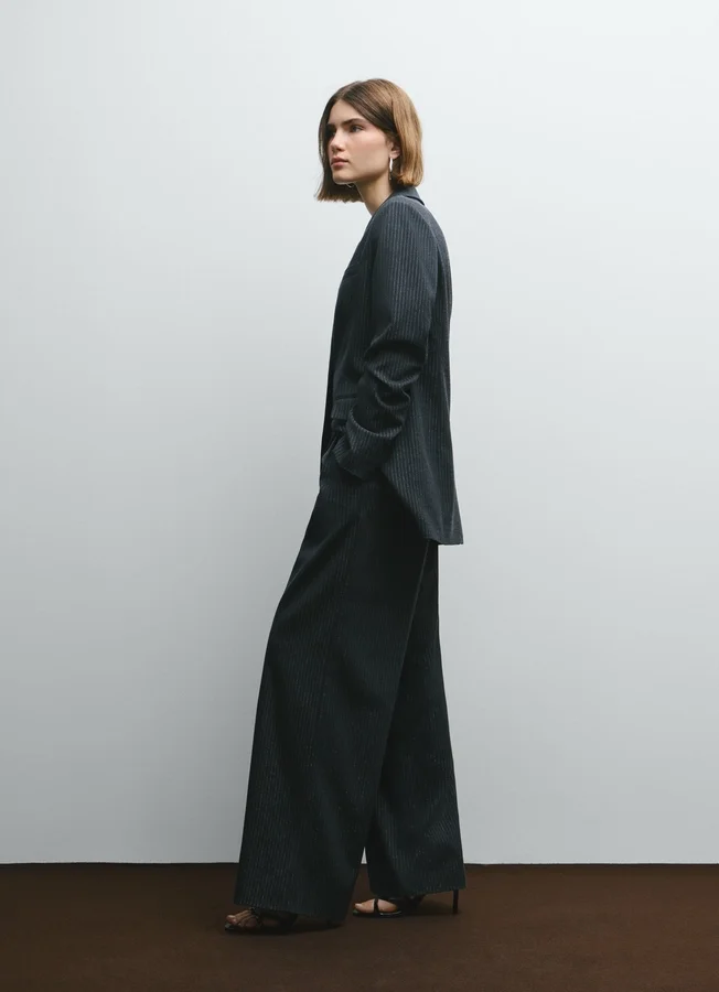 Pantalones de rayas anchas Pantalones de rayas anchas