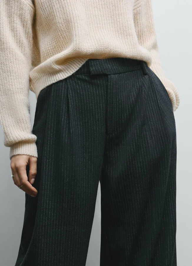 Pantalones de rayas anchas Pantalones de rayas anchas