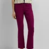 Pantalones elásticos de corte acampanado